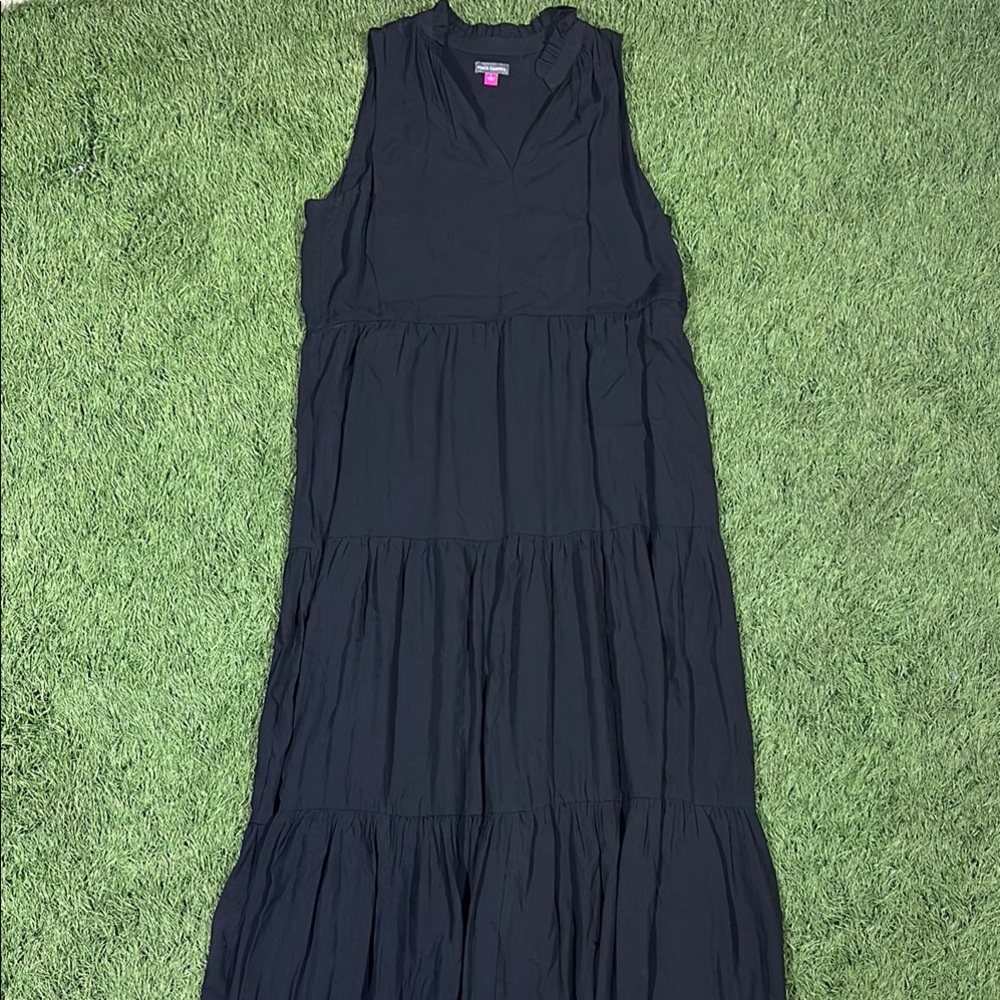 Vince Camuto Black Tiered Maxi Dress Size Large